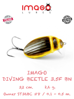 Воблер IMAGO LURES DIVING BEETLE 3.5F (плавающий), 2,6гр. цвет - BN