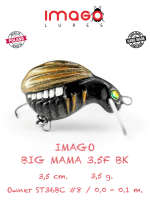 Воблер IMAGO LURES BIG MAMA 3.5F (плавающий), 3,5гр. цвет - BK