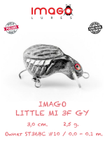 Воблер IMAGO LURES LITTLE MI 3F (плавающий), 2,5гр. цвет - GY
