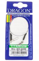 Поводок DRAGON Titanium Wire BIG GAME 18кг/20см.