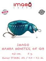 Воблер IMAGO LURES MAMBA MONSTER 4F (плавающий), 5гр. цвет - GB