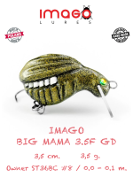 Воблер IMAGO LURES BIG MAMA 3.5F (плавающий), 3,5гр. цвет - GD