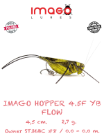 Воблер IMAGO LURES HOPPER 4.5F FLOW (без лопатки), 2,7гр., цвет YB
