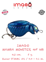 Воблер IMAGO LURES MAMBA MONSTER 4F (плавающий), 5гр. цвет - NB