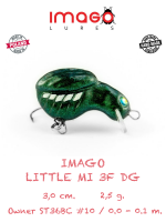 Воблер IMAGO LURES LITTLE MI 3F (плавающий), 2,5гр. цвет - DG