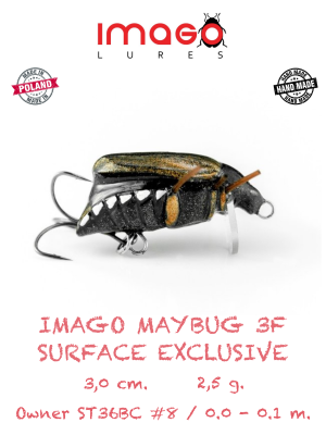 Воблер IMAGO LURES MAYBUG 3F Surface Exclusive, 2,5гр.