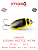 Воблер IMAGO LURES DIVING BEETLE 4S (тонущий), 3,2гр. цвет - BK