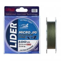 Шнур плетеный LIDER MICRO JIG X4 100м.
